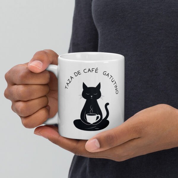 Taza blanca brillante - Imagen 2