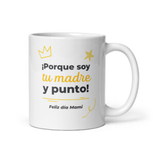 Taza blanca brillante