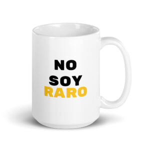 Taza blanca brillante