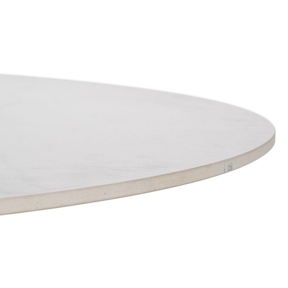 Mesa Comedor Blanco-natural de metal-cerámica - Imagen 5