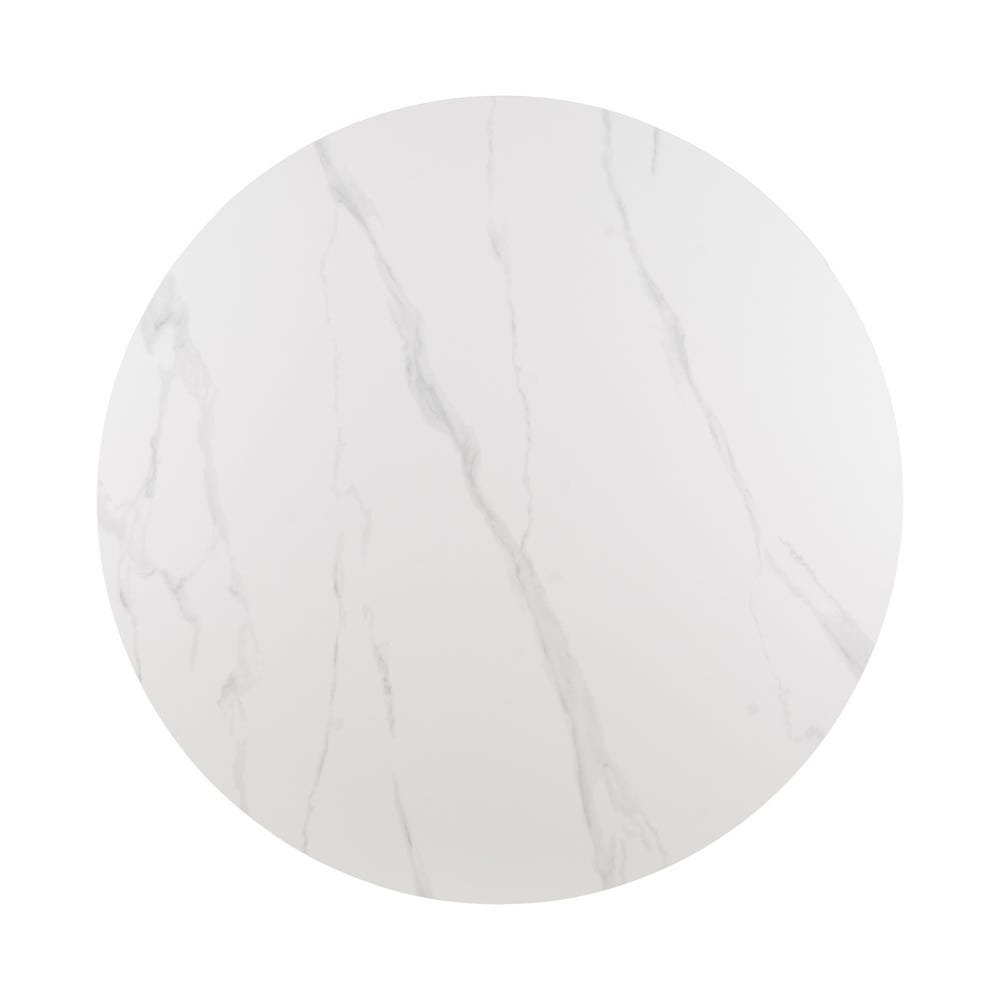 Mesa Comedor Blanco-natural de metal-cerámica - Imagen 7