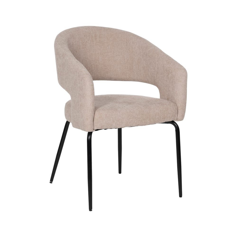 Silla Beige Tejido-metal - Imagen 2