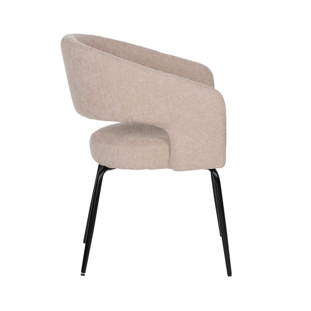 Silla Beige Tejido-metal - Imagen 3