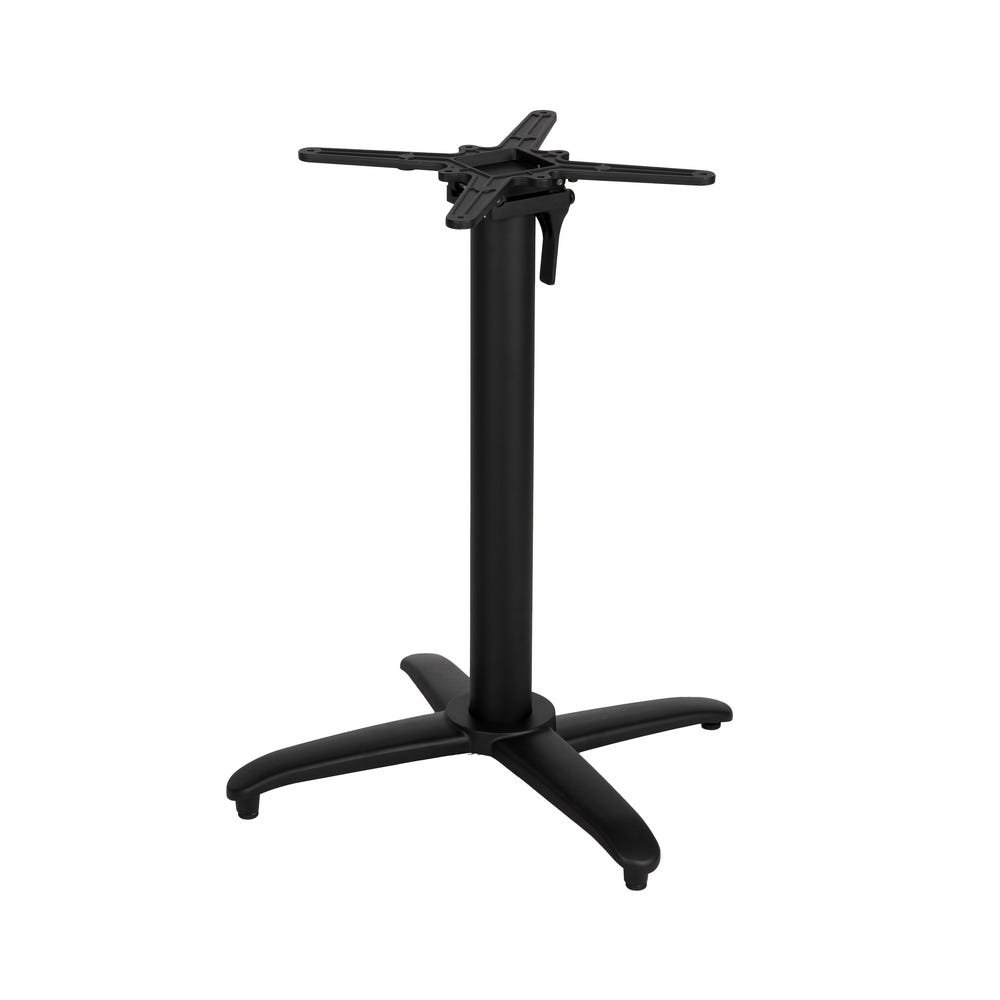 Patas Para Mesa Plegable Negro Aluminio - Imagen 2