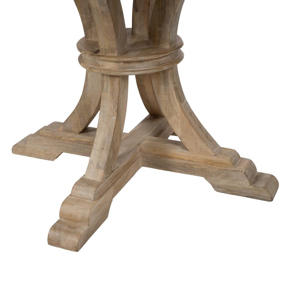 Mesa Comedor Blanco Rozado de madera de mango | Mobiliario original de BichoRaro