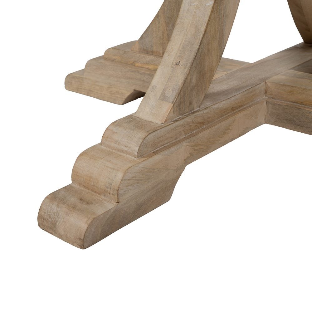 Mesa Comedor Blanco Rozado de madera de mango | Mobiliario original de BichoRaro